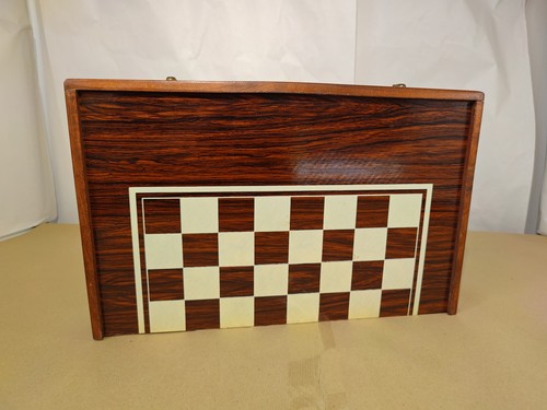 Backgammon vintage bois - vintage, en