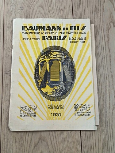Catalogue baumann fils 1931 - baumann,
