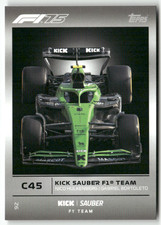 Topps F1 Turbo Attax 2025 Formule 1 No. 92 Kick Équipe Sauber F1 Voiture C45