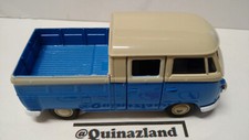 Welly  Volkswagen T1 double cab pickup bleu  (Cart)