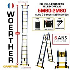 Echelle-escabeau télescopique