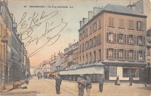 Cpa cherbourg la rue - cherbourg, /