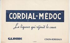 M33 Ancien  BUVARD CORDIAL MEDOC Liqueur GAJOURDE CENON  - TRES BON ETAT 