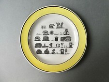 assiette rébus en faïence