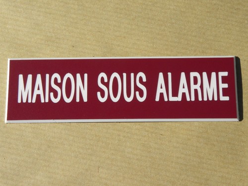 Plaque gravée maison sous - plaque,