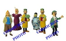 lot 6 figurines TINTIN dans