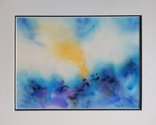 Gouache vignoble sur - gouache,