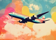 Affiche d'art mural d'avion