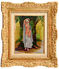 ALBERT FEUILLASTRE (1896 - 1976 ) BELLE SCENE ANIMEE EROTIQUE SIGNEE (59)