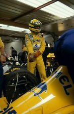 PLAQUE MÉTAL FORMULE 1 AYRTON SENNA 30 X 20 CM