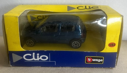 Burago renault clio bleu - clio,