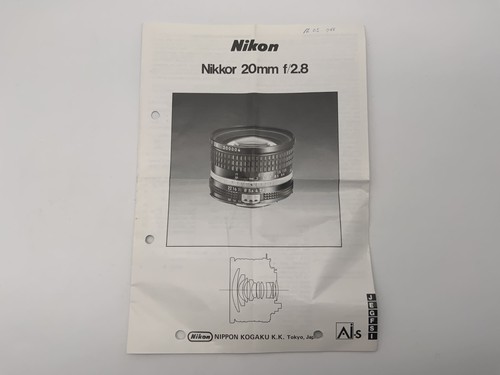 Nikon nikkor 20mm manuel - nikkor,