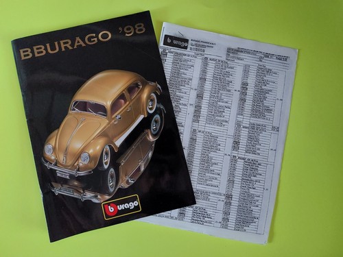 Catalogue burago 1998 neuf - catalogue,