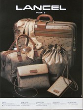 PUBLICITÉ PRESSE 1985 LANCEL SACS MALLE VALISE BAG PORTEFEUILLE
