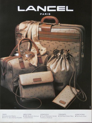 Publicité presse 1985 lancel - publicitÉ,