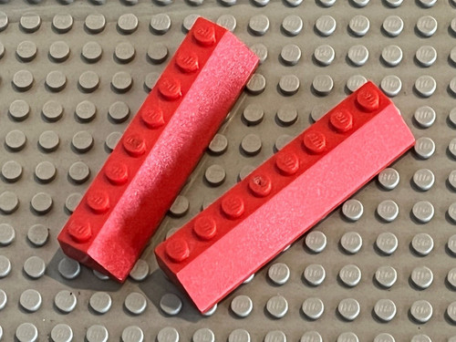 Lego slope red - x, brick