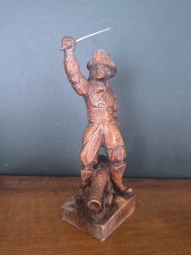 Ancienne statue corsaire jean - ,