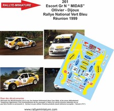 DECALS 1/43 REF 0261 Escort Gr