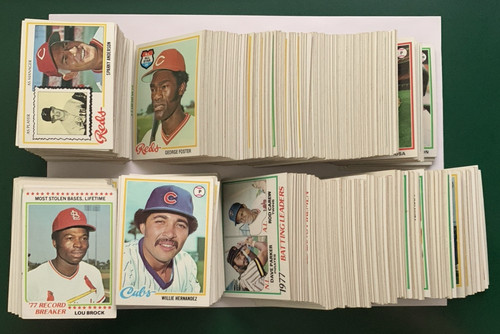 1978 topps baseball set break - baseball,