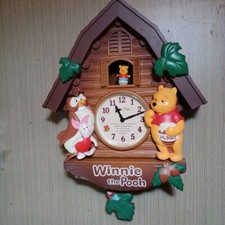 Horloge murale coucou Winnie l'ourson Disney Time musical vintage Seiko USED