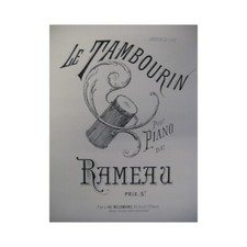 Rameau tambourin piano - le,