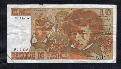 Francs berlioz 10 1974 - 10,
