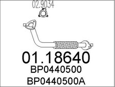 TUYAU D'éCHAPPEMENT MAZDA 323 C IV 1.6 16V,1.8 16V GT,323 F IV 1.6 16V,MX-3 1.6