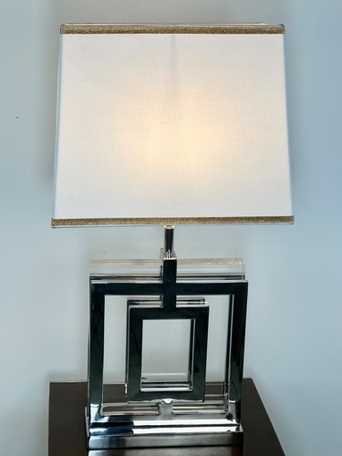 Lampe style art déco alu - art,