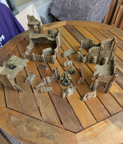 Grand set ruines - set,