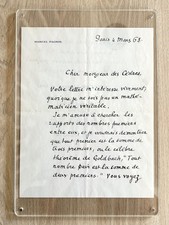 Marcel PAGNOL, Lettre sur sa passion pour les nombres premiers