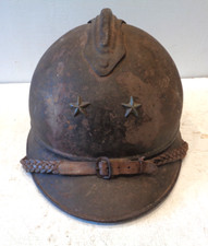 Casque ADRIAN modèle 15 de Général de Brigade, attribué,peinture kaki.France WW2