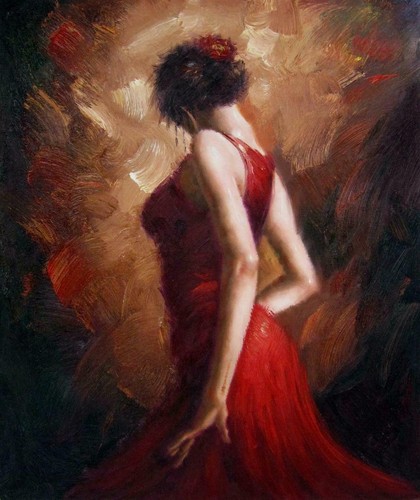 Danseuse flamenco tableau - flamenco,