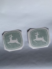 John Deere Tractors Sticker Deers x 2 (10cm x 10cm)