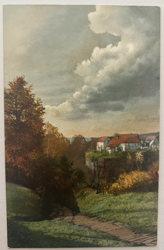 Antique postcard rural scene - postcard,
