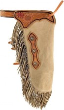 Fentes/chaps western en cuir
