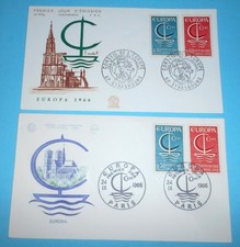 ENVELOPPE 1 ER JOUR F D C EUROPA PARIS 24 SEPT 1966