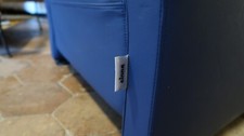 Fauteuil cinna cuir bleu - cinna,