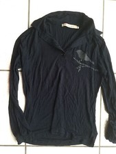 Nice Things haut polo tee shirt marine foncé coton et laine  Neuf petit XL