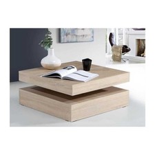 Table basse plateau rotatif -