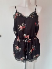 Body satin Etam pyjama combishort nylon dentelle