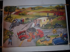 affiche scolaire ecole oge hachette l'accident et la carrefour school poster