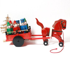 Jouet à tirer ancien cheval