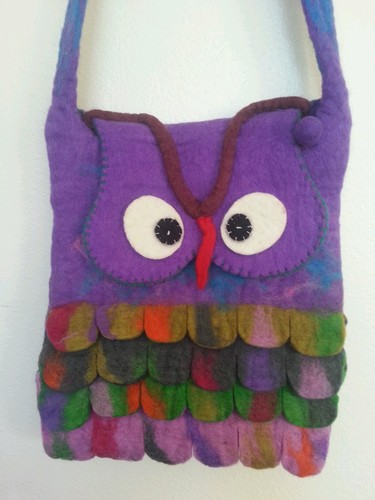 Ob3 owl bag nepal handmade - owl, :