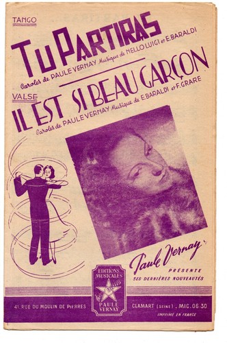 Partition 1950 orchestre tu - partition,