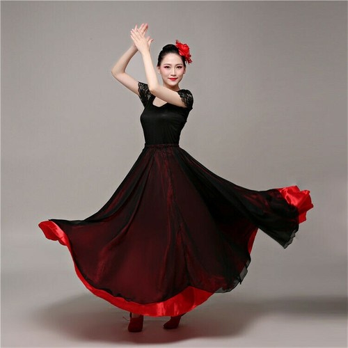 Satin chiffon layer dance - satin,