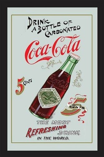 Miroir bouteille coca cola - bouteille,