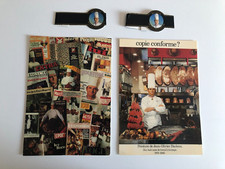 ❤️LOT PAUL BOCUSE 2 cartes postales + 2 rond de service papier  vintage   C6