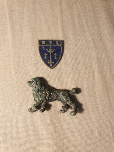 Broche argent caniche royal - caniche,