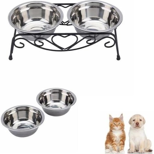 Double gamelle chat chien