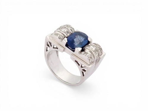 Bague tank art - tank, 18k